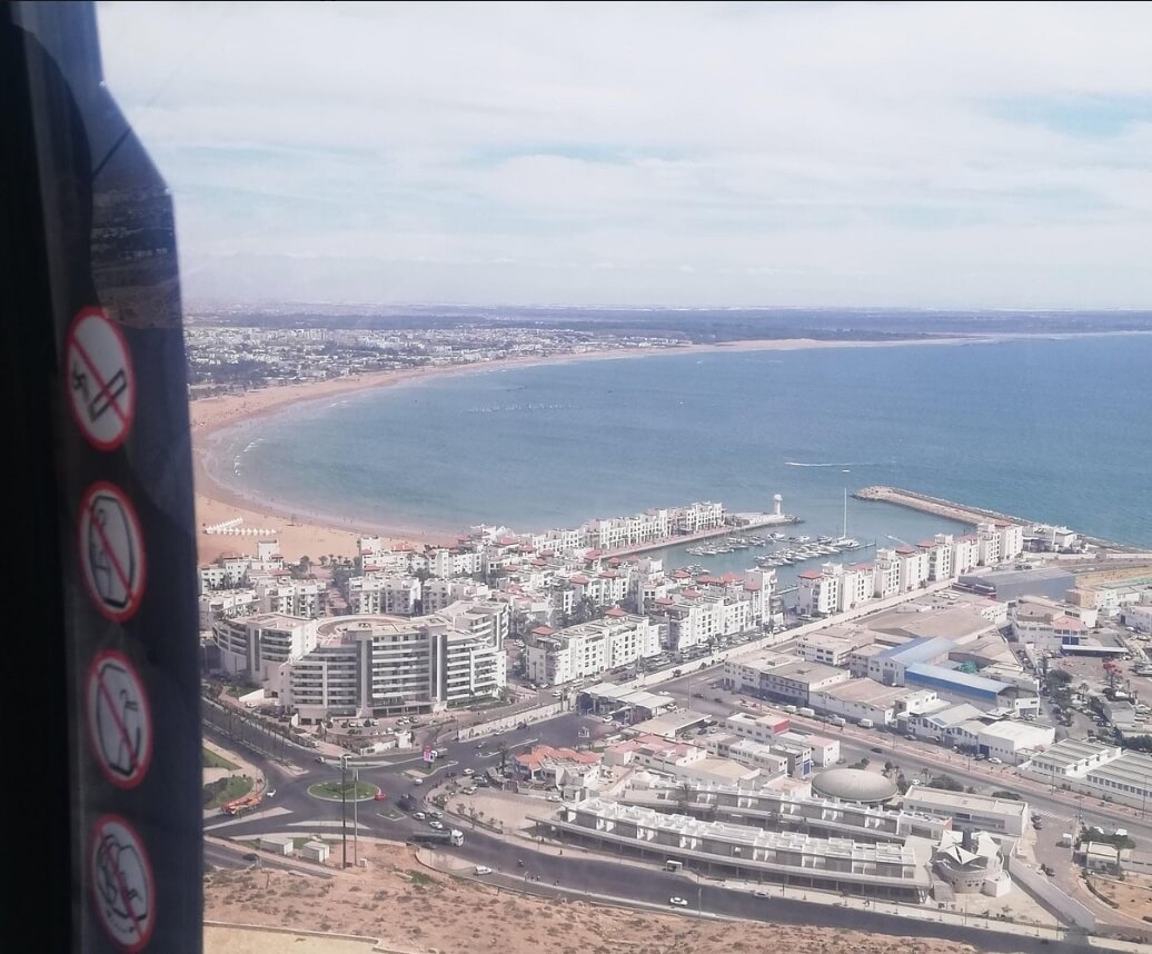 Télésiège Agadir au-dessus des jardins