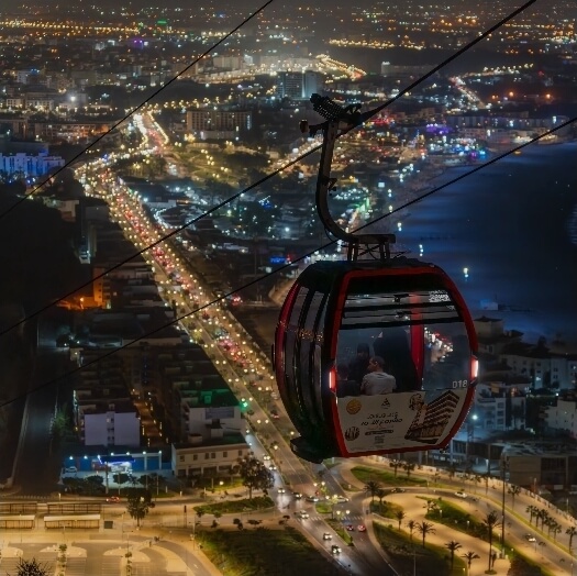 Cabine télésiège Agadir en journée