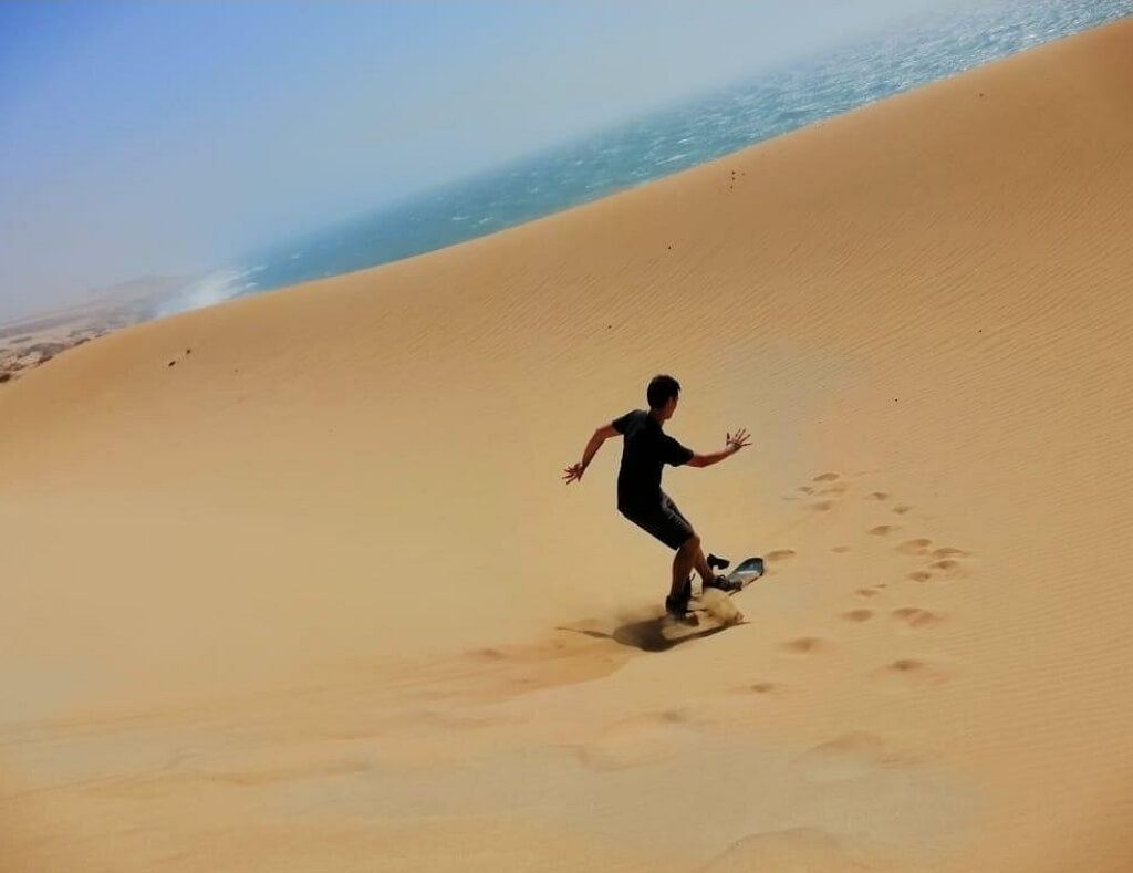 Coucher de soleil sur les dunes de Timlaline